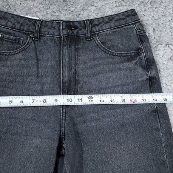 Zara Signature 90s Wide Leg Jeans Gray Denim High Rise US Size 6 EU 38 Slim Fit - Picture 10 of 12